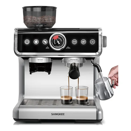 Cafetera Espresso Y Capuchino 20 Bar Pantalla Táctil Kit Bar