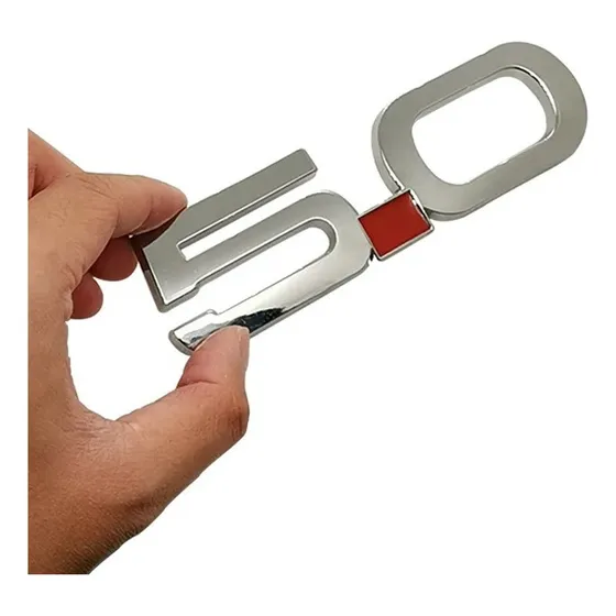 Gyb Compatible 2 Emblemas 5.0 Cromo Mustang Gt 2015 2016