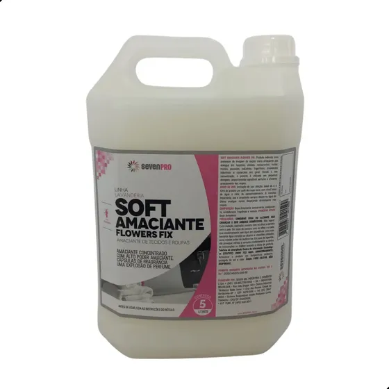 Amaciante Concentrado Flowers Fix Seven 5l De Pura Suavidade