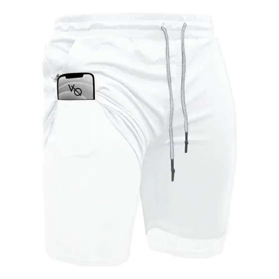 Short Con Licra Deportiva 2 En 1 , Calidad Correr Gym M1615