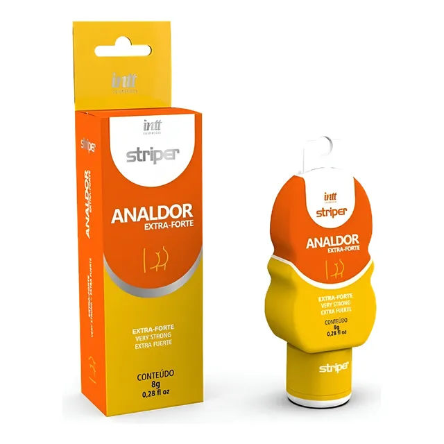 Lubricante Intimo Gel Analdor Striper Anestesico Unisex 8g