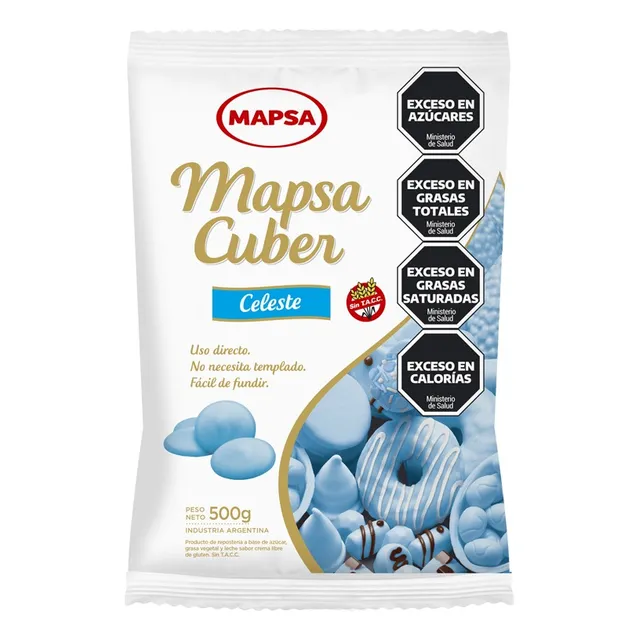 Baño De Chocolate Mapsacuber Rosa O Celeste 500gr Sin Tacc