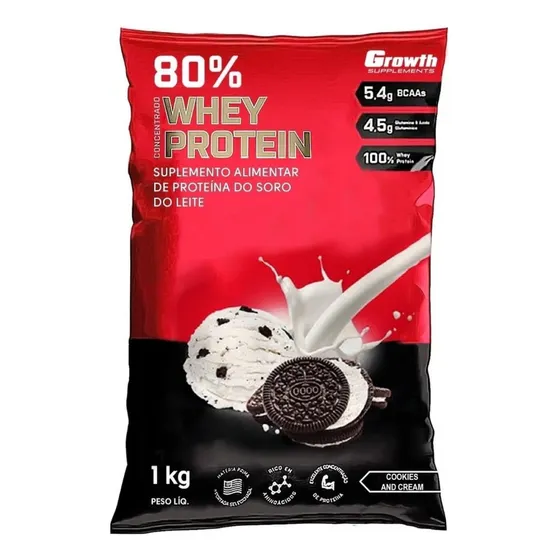 Whey Concentrado 80% Whey Protein - Growth Supplements