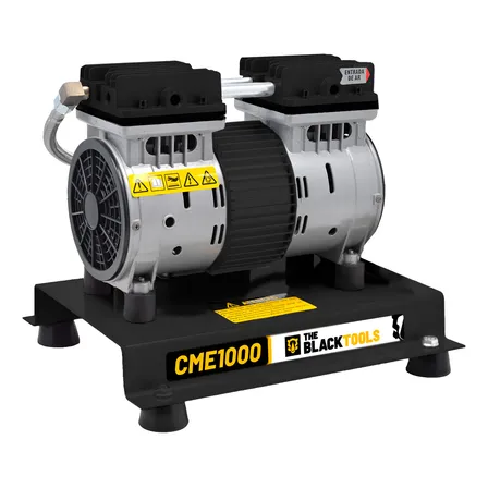 Compressor De Ar Direto Elétrico Portátil 1kw 1.0hp 220v - Preto - 60hz - Monofásica