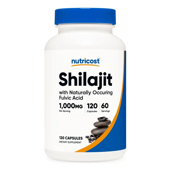 Cápsulas De Extracto De Shilajit Nutricost 1000 Mg 120 Cápsu
