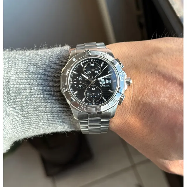 Reloj Tag Heuer Aquaracer Cronó Automatic Negro Original