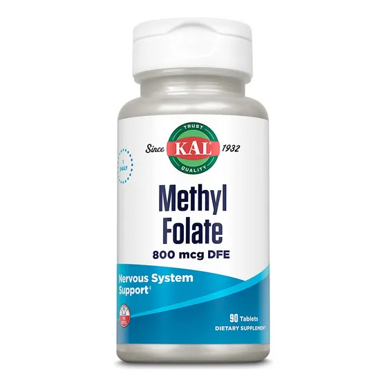 Folato De Metilo Kal 800 Mcg De Dfe, 5-mthf, Forma Activa De