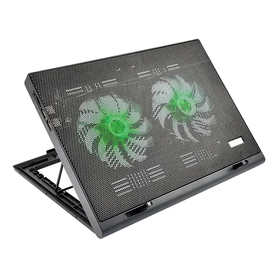 Base Suporte Portátil Com Cooler Para Notebook Mesa Cama