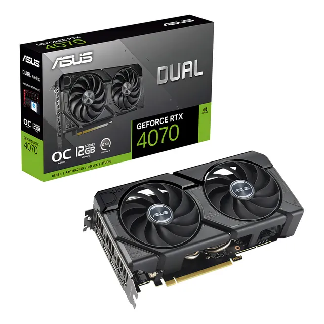 Tarjeta De Video Asus Dual Geforce Rtx 4070 Evo Oc Edition 12gb Gddr6x Dual-rtx4070-o12g-evo