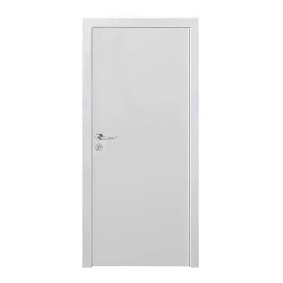 Kit Porta De Madeira 210x70cm Lisa Primer Direita Wt