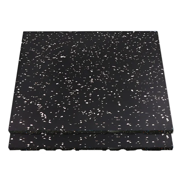 Pack 4 Piso De Gimnasio De Caucho 50x50cm X Grosor 20mm