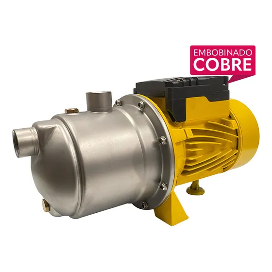Bomba Tipo Jet Centrifuga 1 Hp Parazzini BPP170 60hz Color Amarillo Fase Eléctrica Monofásica