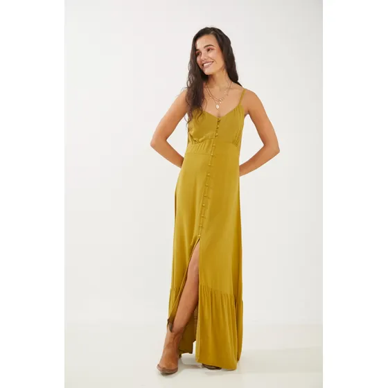 Vestido Para Mujer Largo Con Volado En Parte Inferior Rimmel