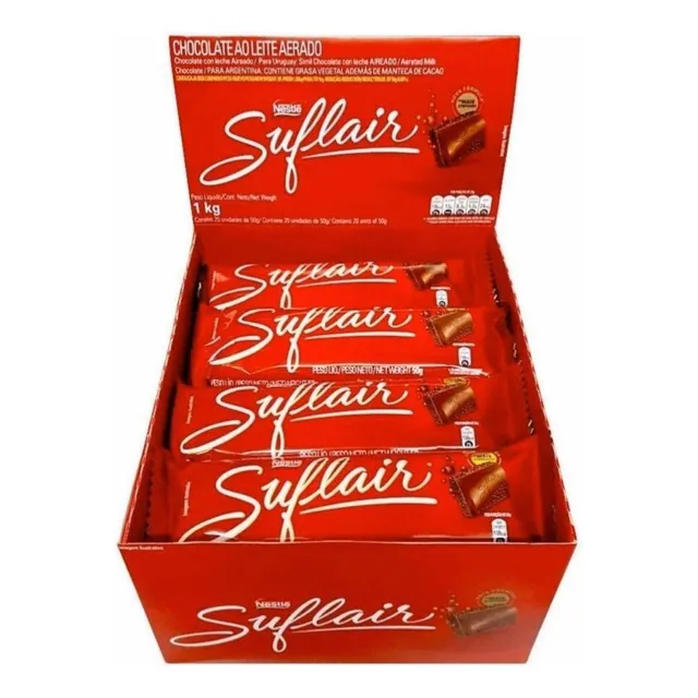 Suflair Ao Leite Nestlé - Caixa 20 Unidades 1kg