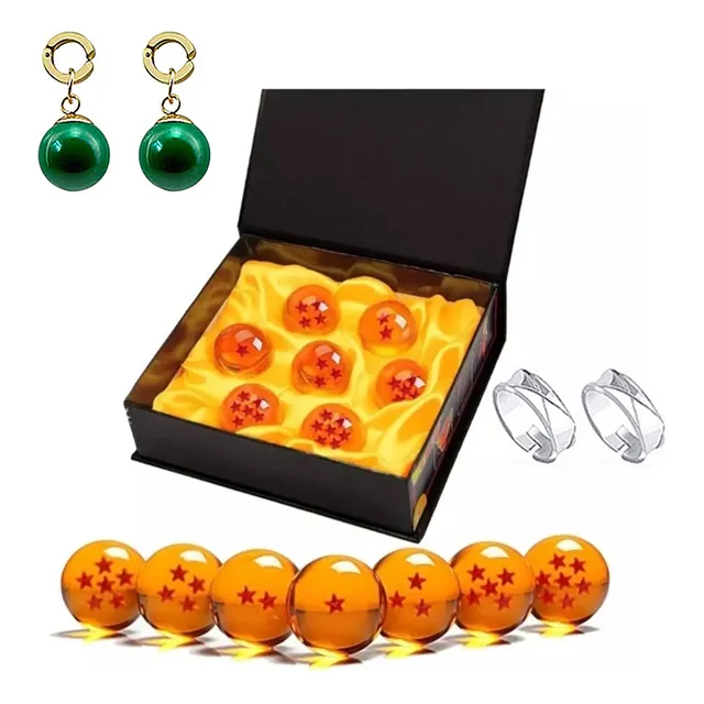 Juguetes De Esferas Dragon Ball + Anillo Goku. Con Caja