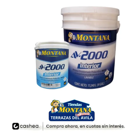 Pintura Blanco Mate Montana Av2000 Interior