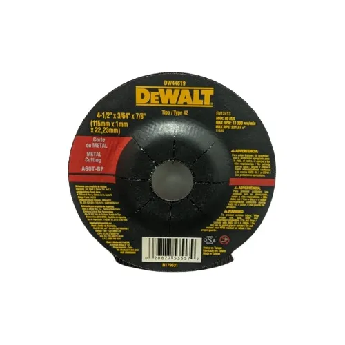 Disco De Corte De Metal 4 Pulgada Marca Dewalt 