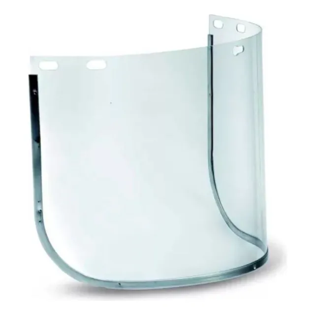 Mica Para Casco Portavisor 8 X 16 Con Borde Aluminio 