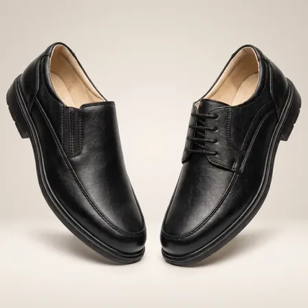 Sapato Social Masculino Preto Legitimo Conforto Ortopédico