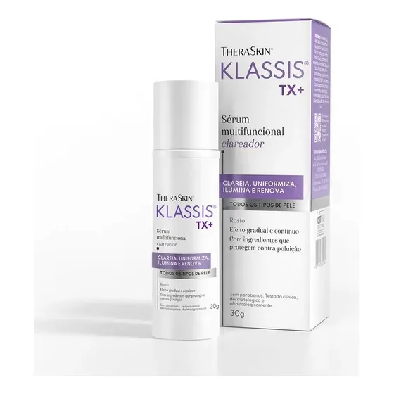Serum Klassis Tx Complexo Pró Clareador Theraskin Com 30g Momento De Aplicação Dia/noite Tipo De Pele Todo Tipo De Pele