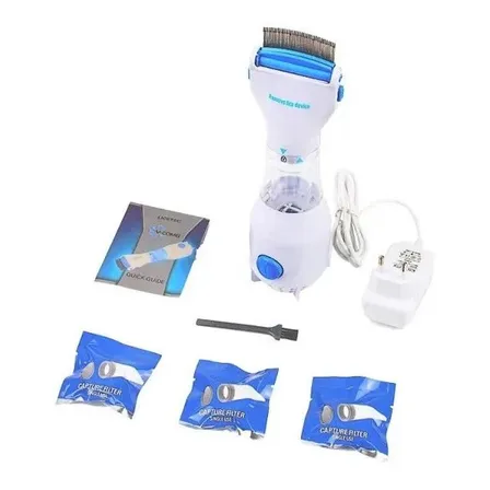 Cepillo Aspirador Saca Piojos Y Liendres + 3 Filtros