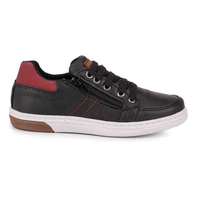 Sapatenis Infantil Com Zíper Tênis Casual Menino Masculino