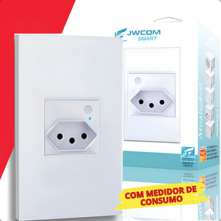 Tomada Parede Inteligente Universal Jwcom Smart Bivolt Branc Tomada Parede Inteligente Universal Jwcom Smart Bivolt Branc