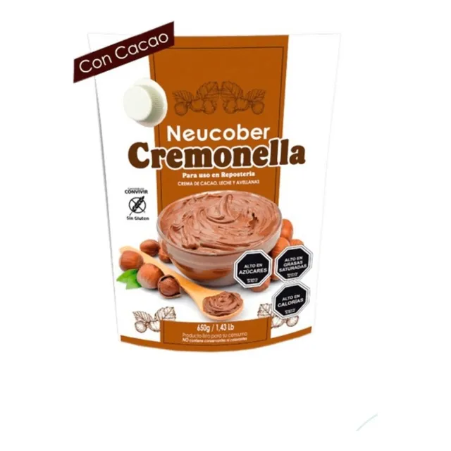 Crema Avellana Y Cacao Cremonella Sin Gluten Neucober