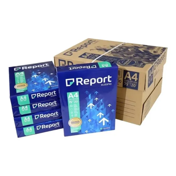 Papel Sulfite A4 75g Premium Report Caixa Com 2500 Folhas