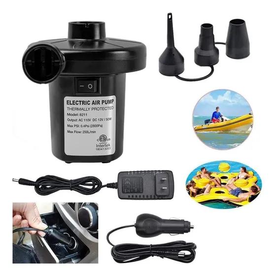 Bomba Inflador Aire Electrica Piscina Inflables Colchones