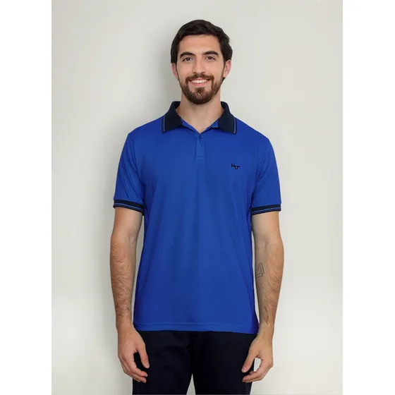 Chomba Howard Polo Con Vivo Algodón Manga Corta Hombre 4646
