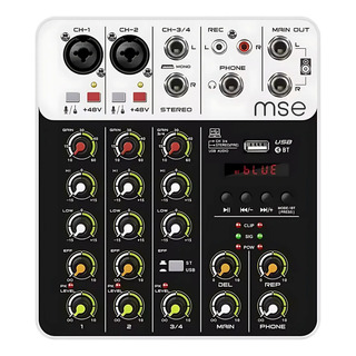 Mesa De Som 4 Canais Interface Usb Bluetooth Phantom 48v Mesa De Som 4 Canais Interface Usb Bluetooth Phantom 48v