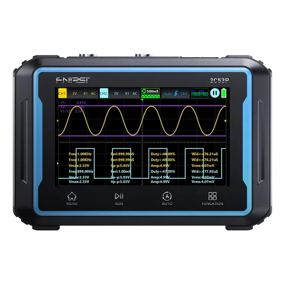 Osciloscopio Portátil Tablet  Fnirsi 2c53p 50mhz 2ch 3 En 1