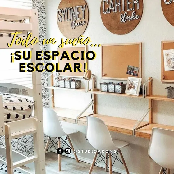 Escritorio Y Espacio Escolar En Casa. Home Office #7