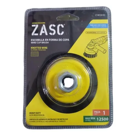 Escobilla De Copa 3 Alambre Acero Trenzado. Zasc