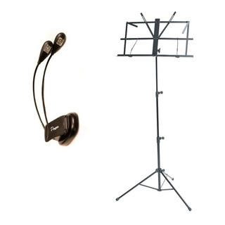 Combo Atril Plegable Partituras Luz Led Doble Parquer Cuota Combo Atril Plegable Partituras Luz Led Doble Parquer Cuota