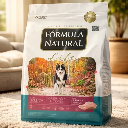 Fórmula Natural Life Cães Adultos Portes Médio E Grande Frango E Linhaça 15 kg