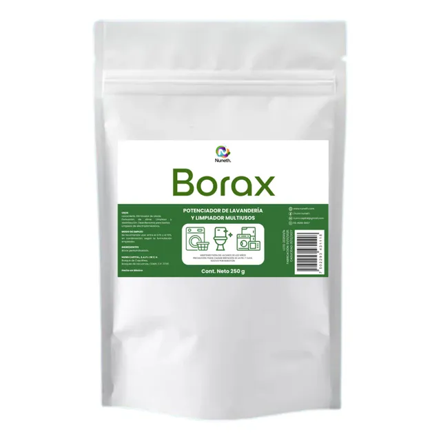 Borax En Polvo 250 G Nuneth Lavanderia Multiusos