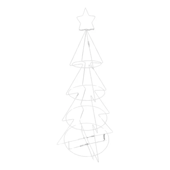 Figura Navideña Alambron Árbol 4d Decoración Navidad Luz