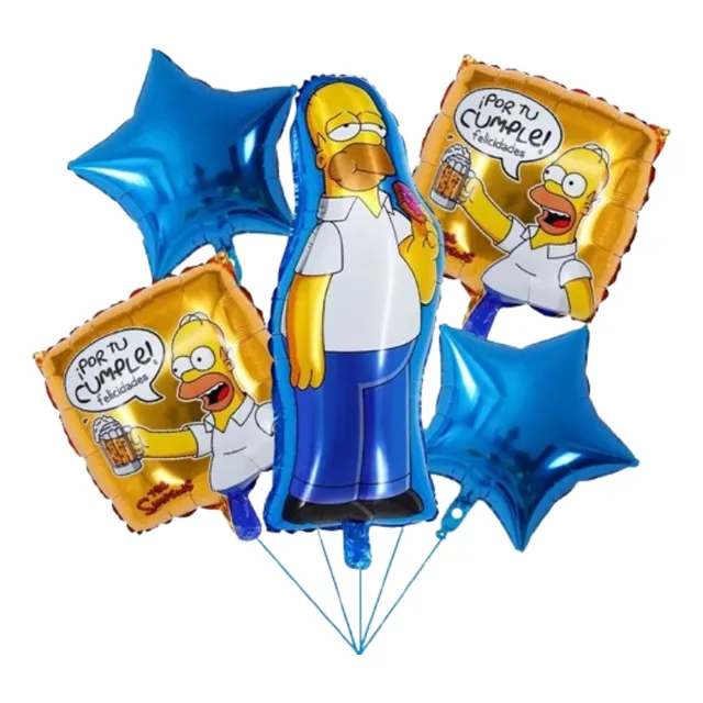 5 Globo Simpson Azul