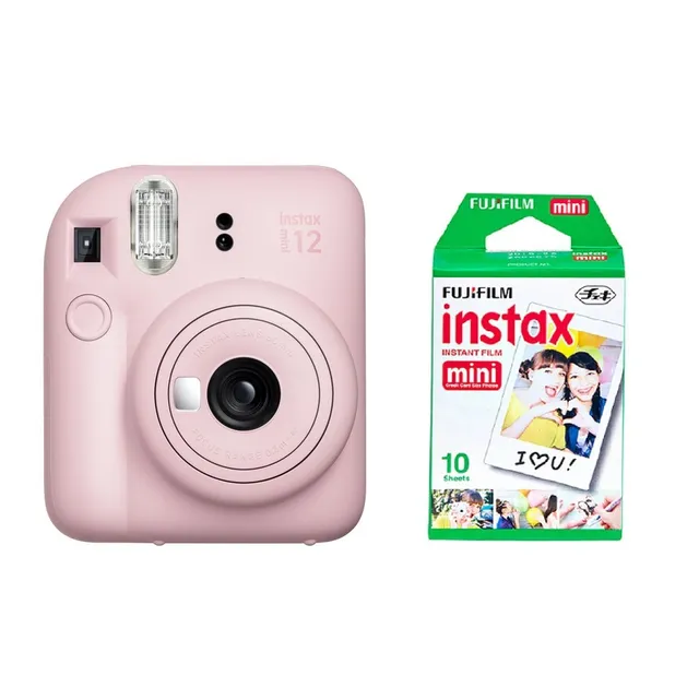 Cámara instantánea Fujifilm Instax Kit Mini 12 + 10 fotos blossom pink