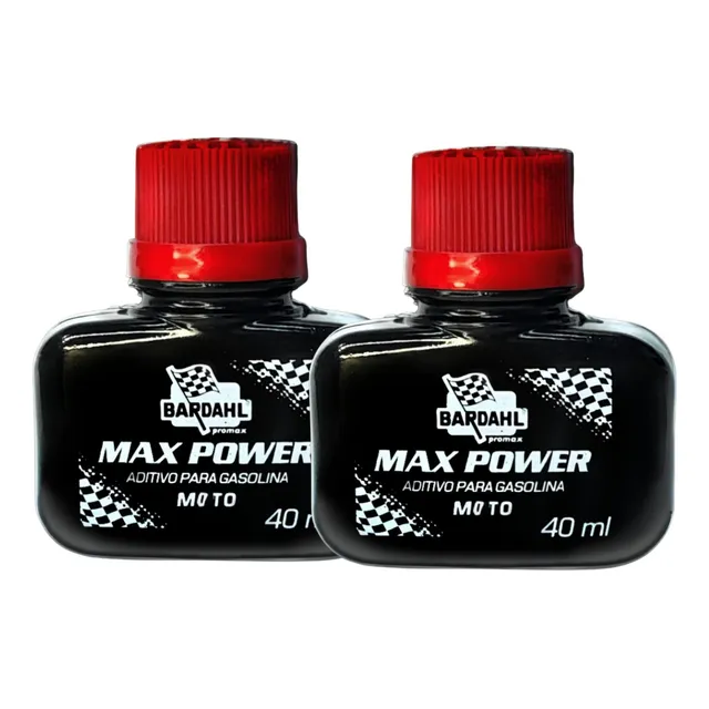 Aditivo Gasolina Max Power Moto Bardahl 2 Unidades De 40 Ml