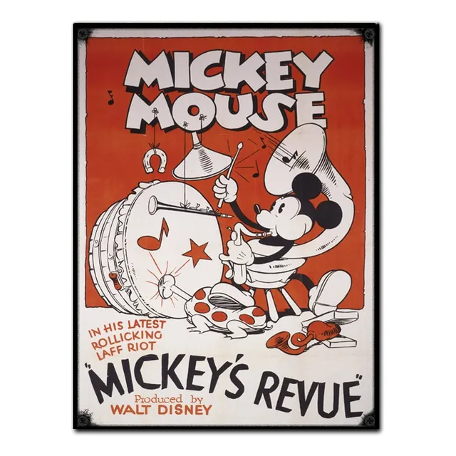 #1139 - Cuadro Vintage 30 X 40 Mickey Mouse Poster No Chapa