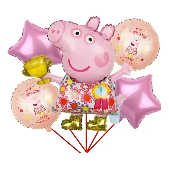 Set Globos Metalizados Varios Diseños Cumpleaños