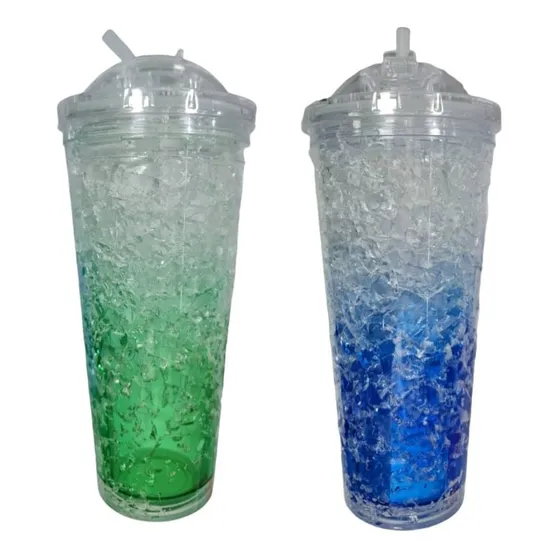 Vaso De Acrílico Doble Pared Con Gel Para Rotular, Sublimaci