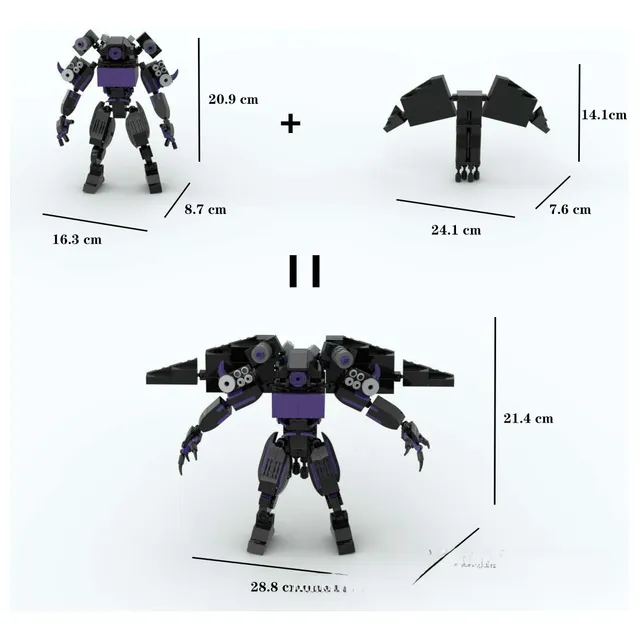 Para Set De Ladrillos Skibidi Toilet Battle /