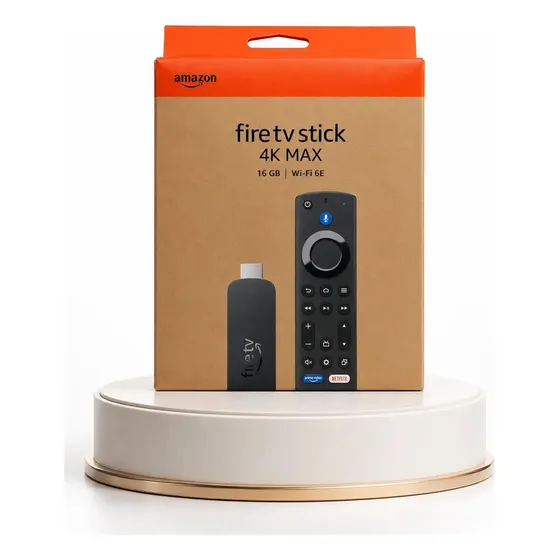 Amazon Fire Tv Stick 4k Max 16gb Wi-fi 6 e Alexa Controle Por Voz Preto