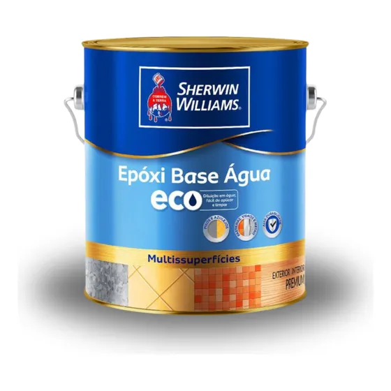 Tinta Epóxi Base De Água Sherwin Williams 3,6 L Cores Cor Cinza-escuro 203