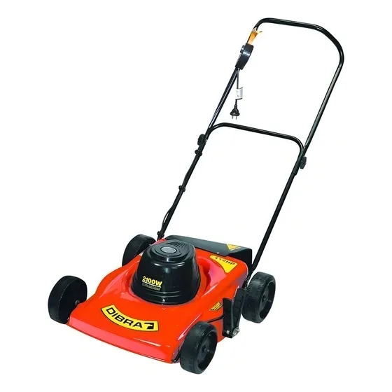 Cortadora de pasto eléctrica Dibra C60 de 2.1 kW y 220V color naranja/negro