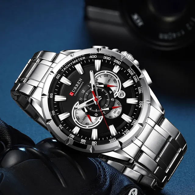 Reloj Curren Plata Casual M8363 3p